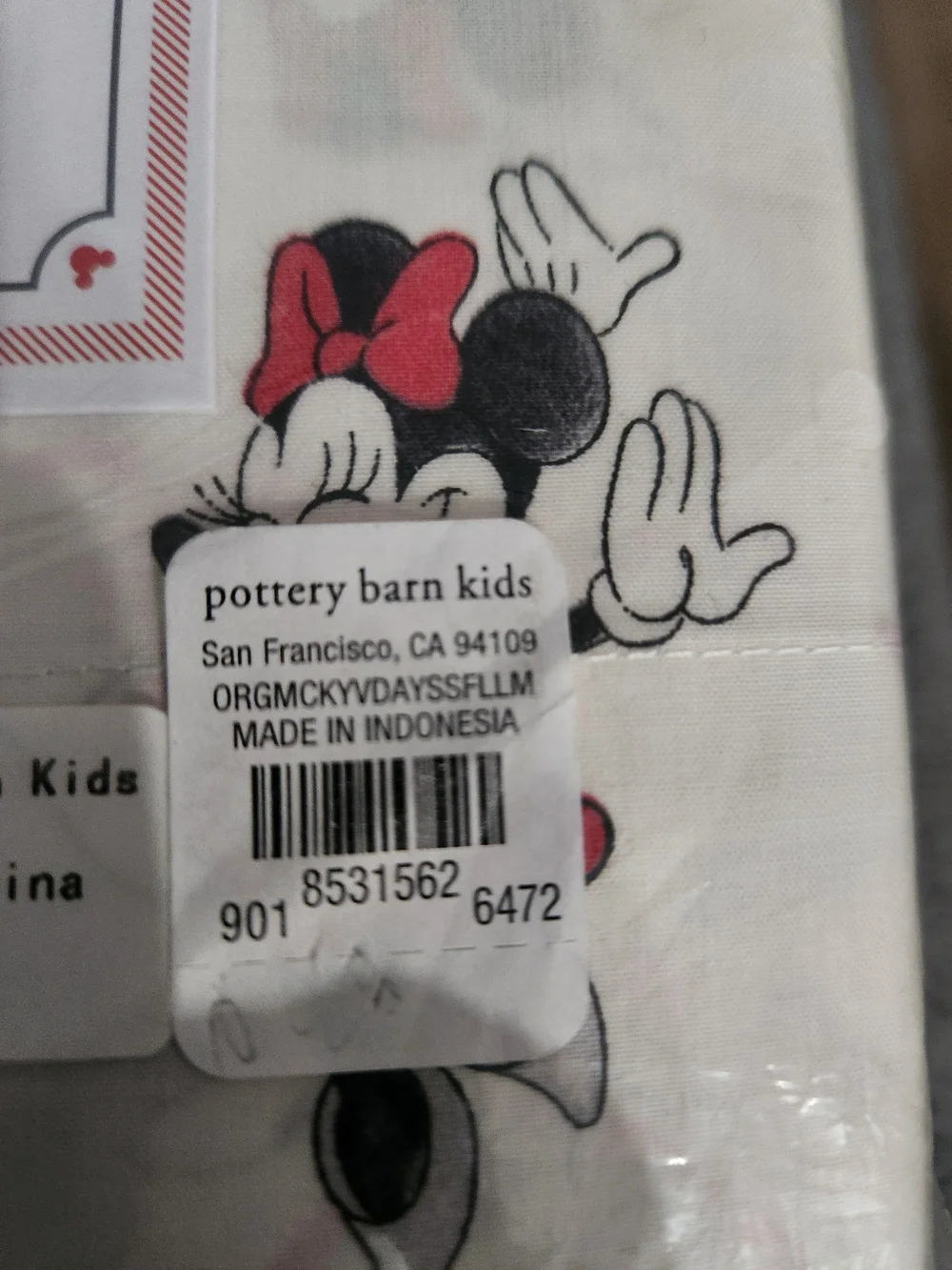 Pottery Barn KIDS x Disney FULL Valentine Sheet SET